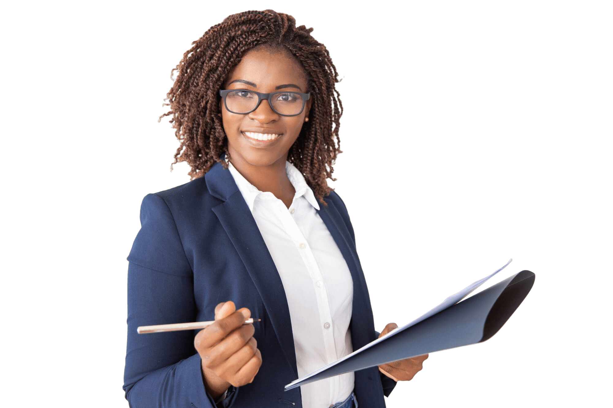 Business leader smiling